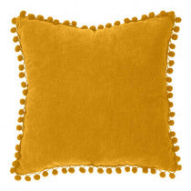Cushion Pompom ocher