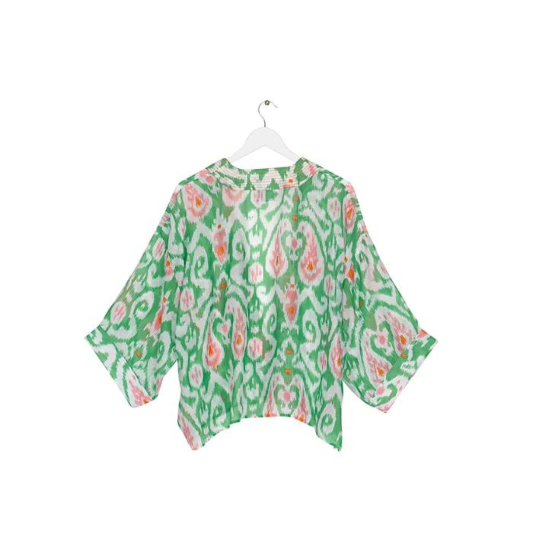 One Hundred Stars Kimono Ikat Green