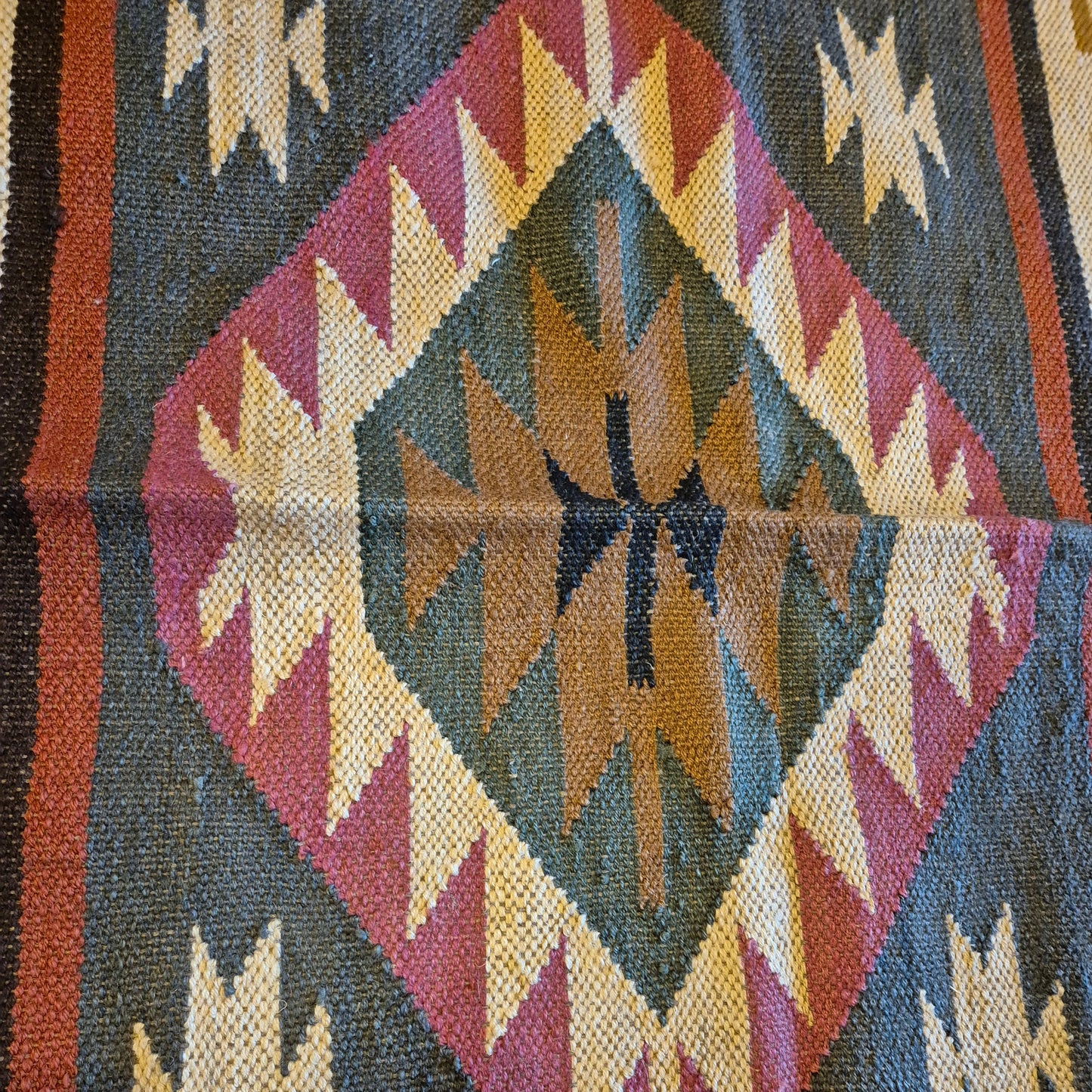 Kilim Rug Jute/wool 6x4ft KR6