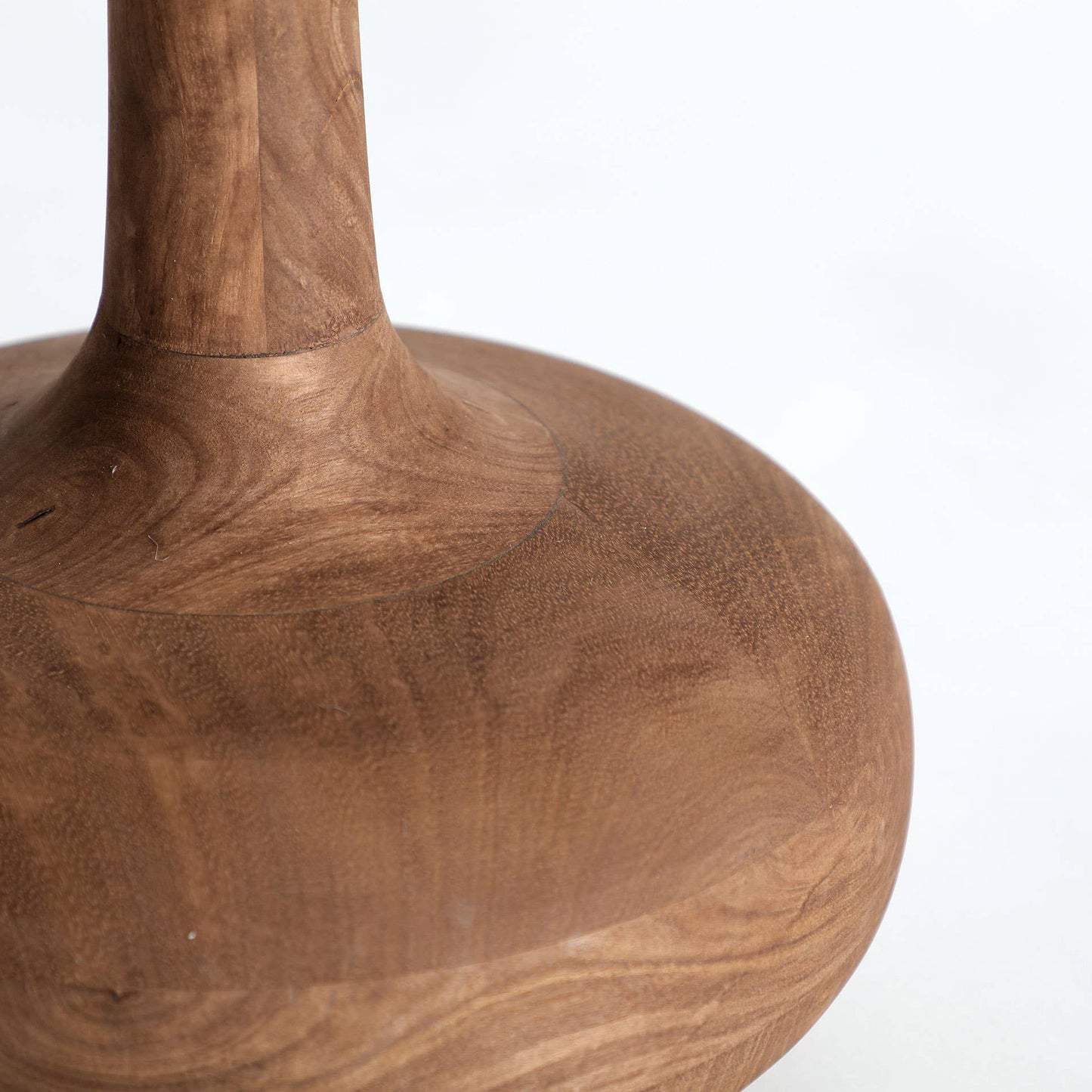Mango wood table lamp, brown 40x40x73cm