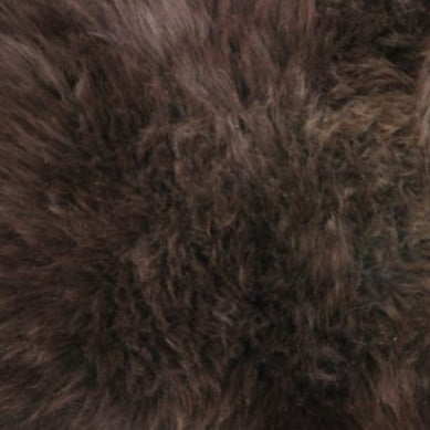 Sheepskin Rug Chocolate Colour- Medium