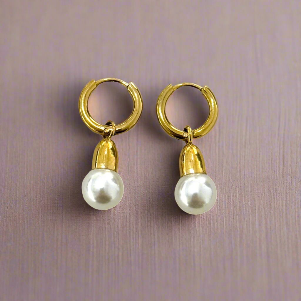 Minimal The Bell Hoop Earrings