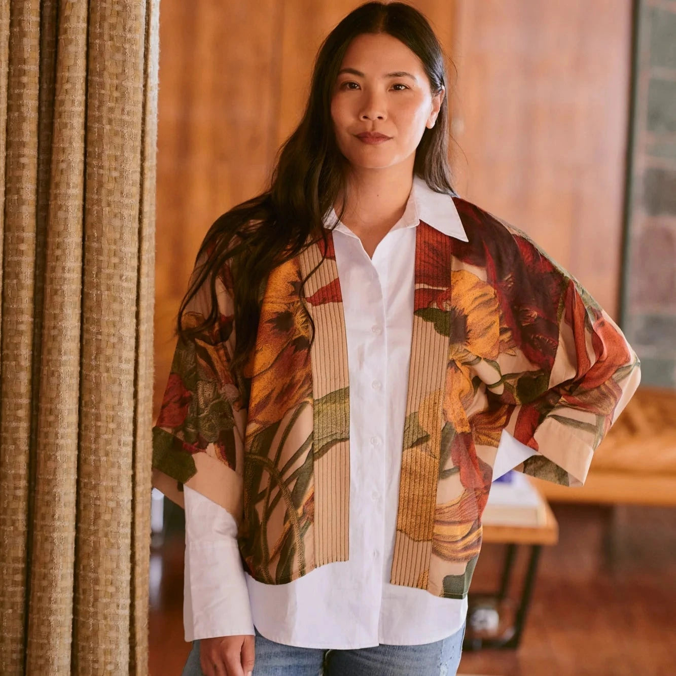 Nasturtium Fawn Kimono - One Hundred Stars