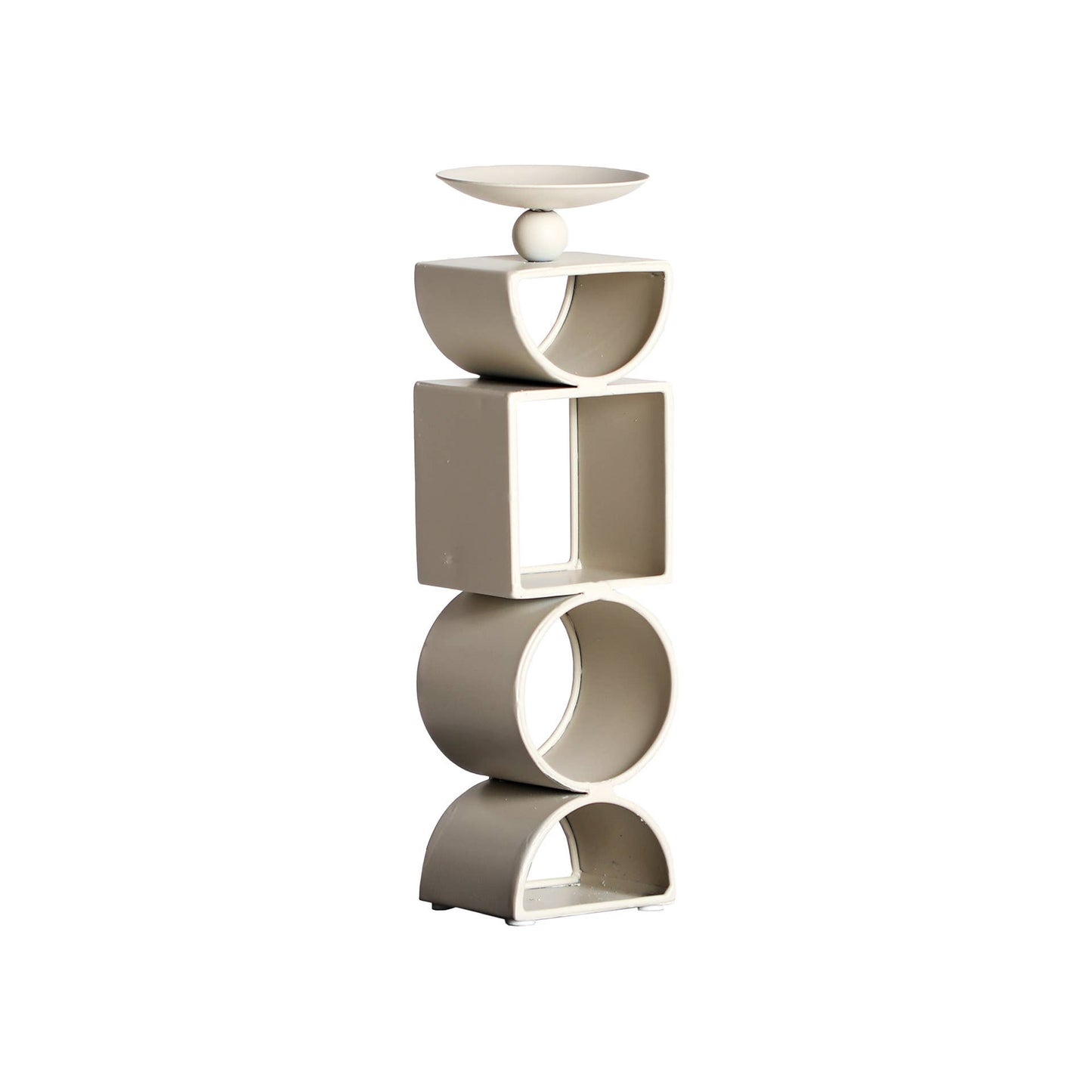 abstract shaped candle holder