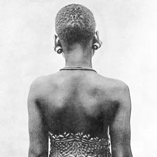 black and white vintage photo of african woman