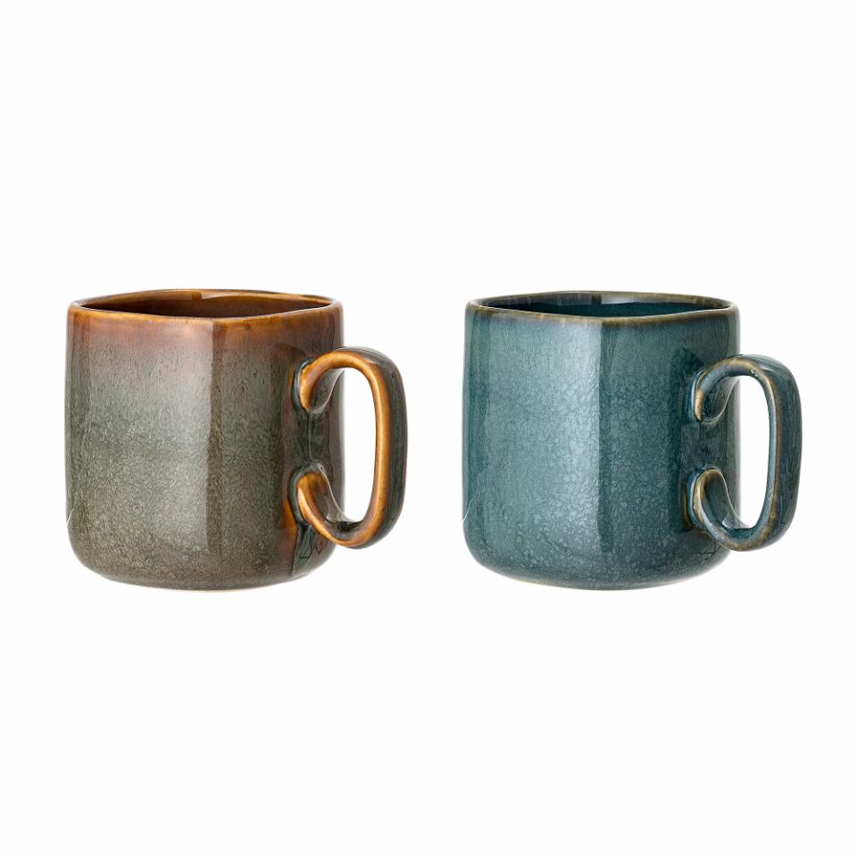 Aime Mug, Green and Brown options, Stoneware