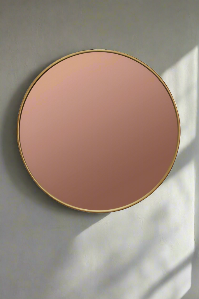 Round Mirror Antique Gold - 120cm diameter