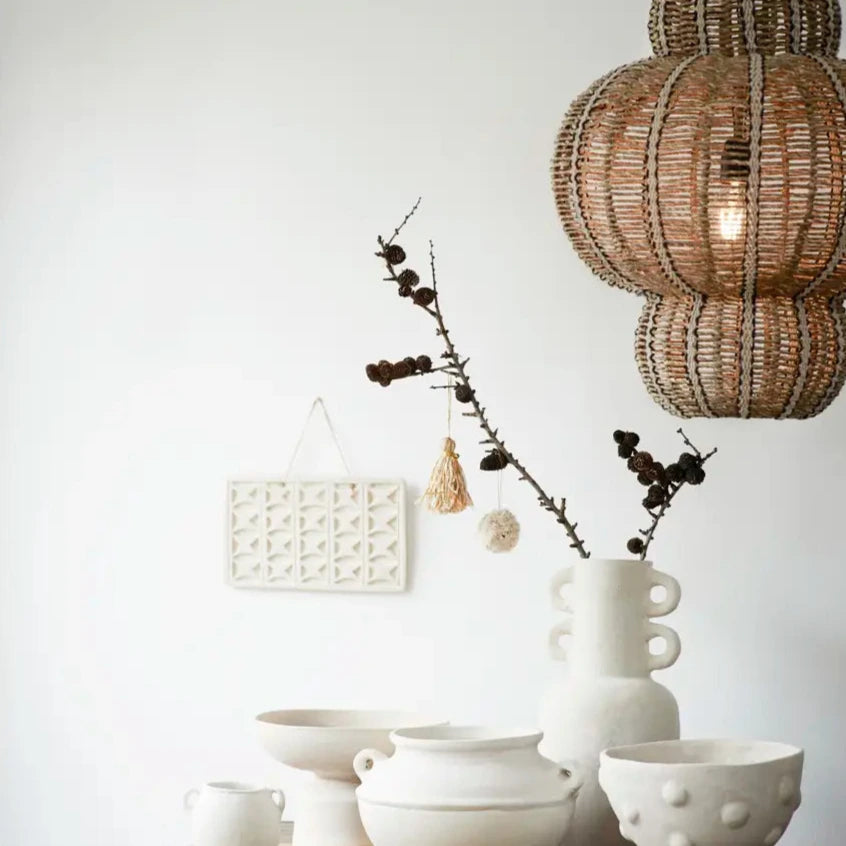 natural seagrass ceiling pendant