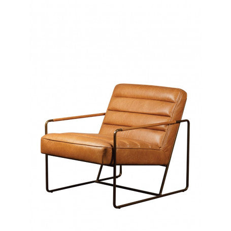 Cognac Leather Armchair