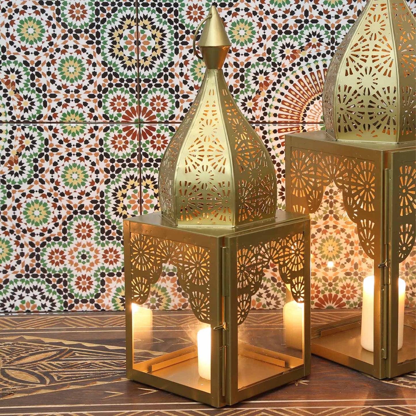 Oriental lantern modena candle holder
