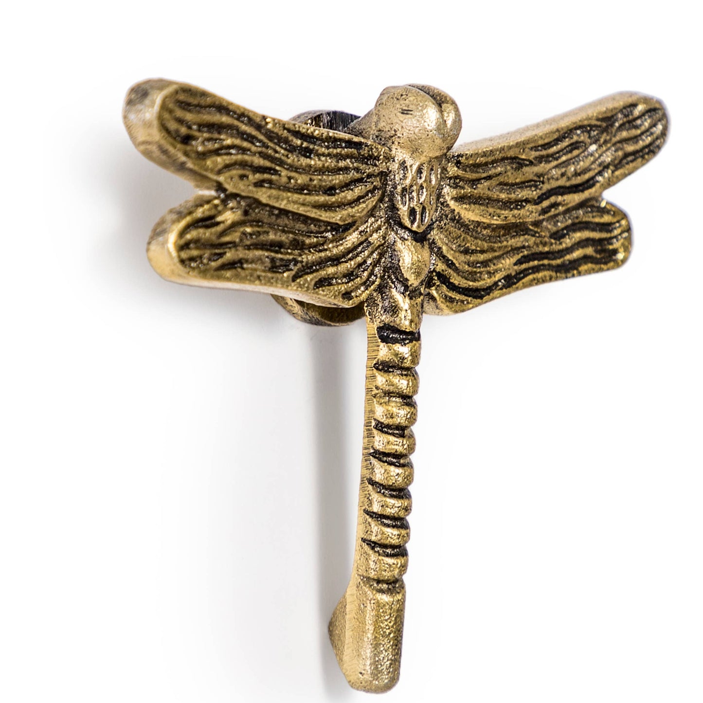 Antique Gold Dragonfly Door Knocker