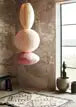 Handmade paper lamp shade D:35x55 cm Beige