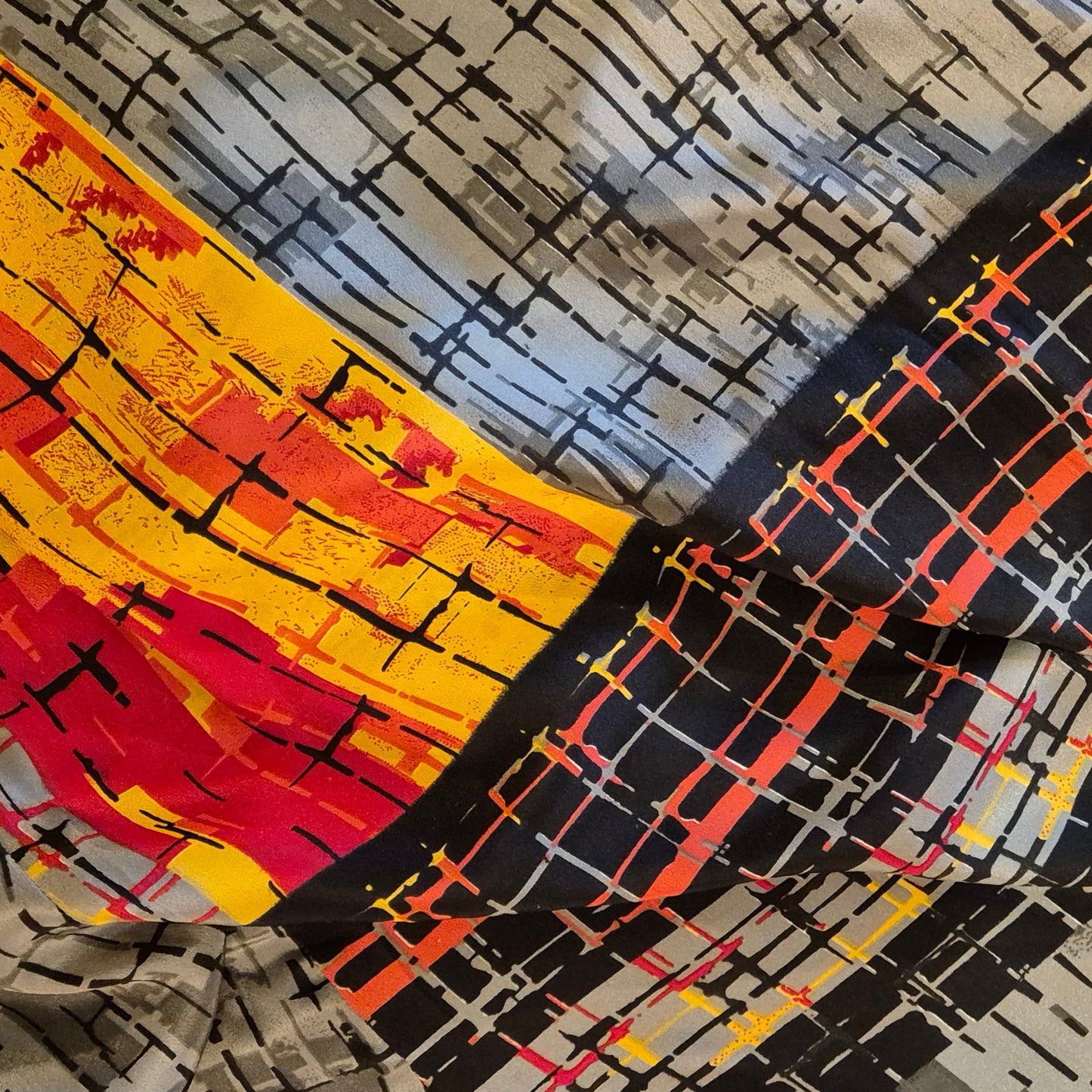 A reversible silk kimono made with vintage up-cycled silk sari fabric. Each side is completely different and each kimono is completely unique