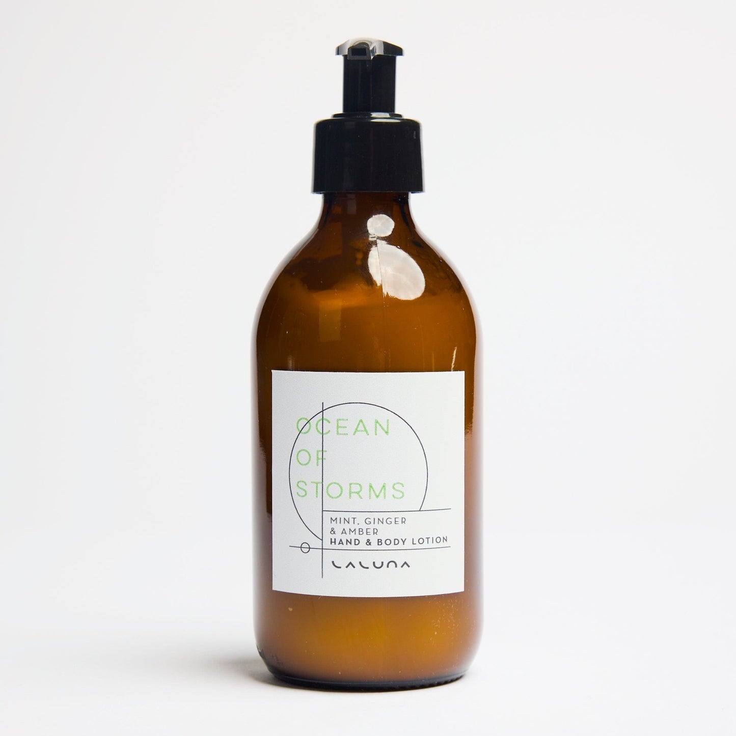 Hand and body lotion with notes of Mint ginger and amber