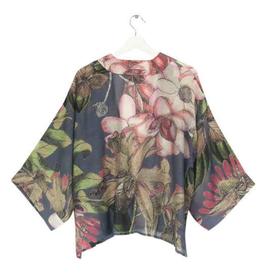 One Hundred Stars Kimono Kew Protea Grey