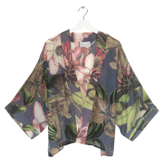 One Hundred Stars Kimono Kew Protea Grey