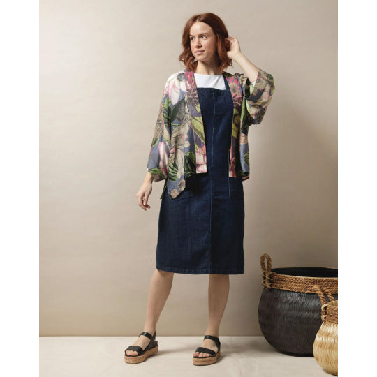 One Hundred Stars Kimono Kew Protea Grey