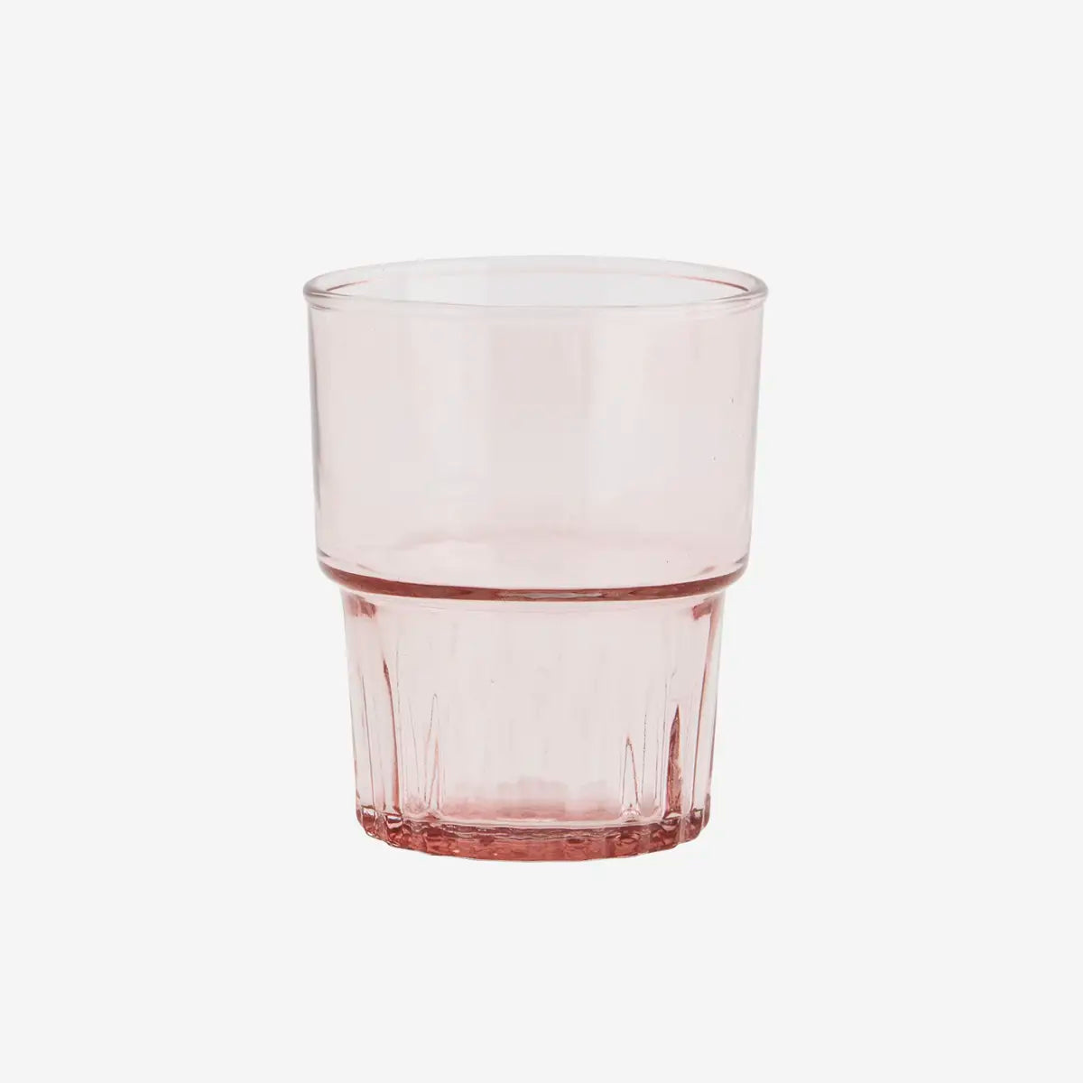 DRINKING GLASS PALE ROSE COLOUR