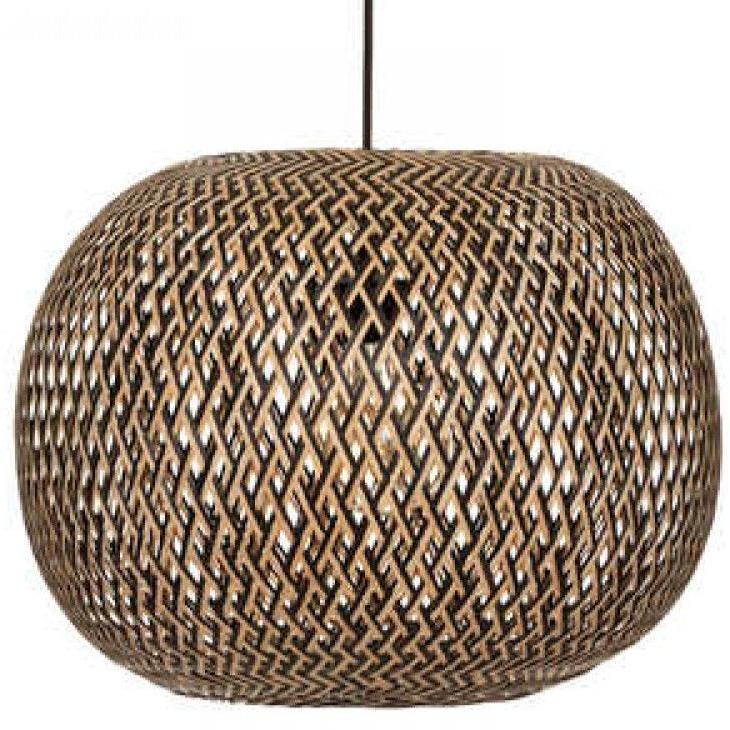 Sinai Black Natural Pendant Light