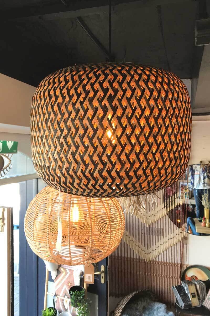 Sinai Black Natural Pendant Light