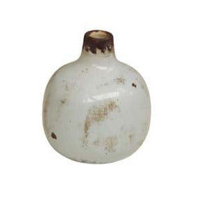 small white ceramic bud vase