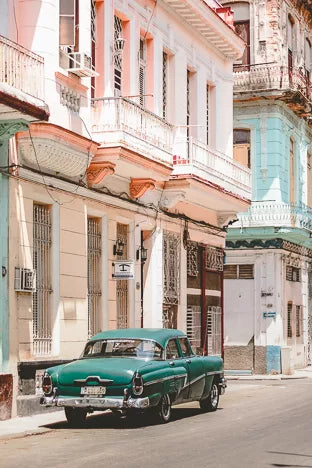 CARS OF CUBA N.3 Art Print | 50x70 | Art Print 50x70 cm Framed