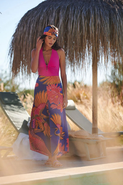 Crane Cobalt Crepe Palazzo Pants m/l - One Hundred Stars