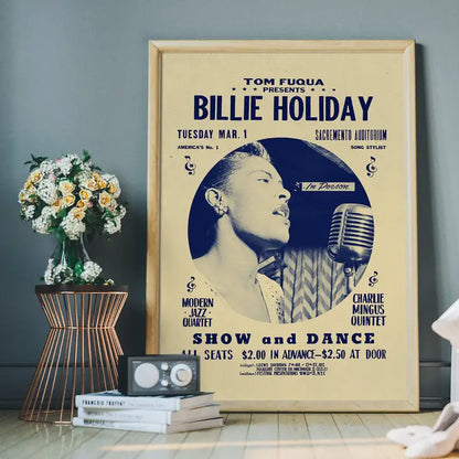 Billie Holiday Jazz Unframed Poster