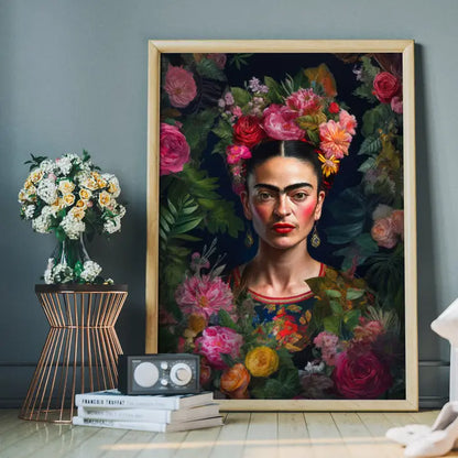 Frida Kahlo Roses Unframed Print