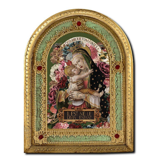 THE DIVINE CHILD - illustrated wooden tablet