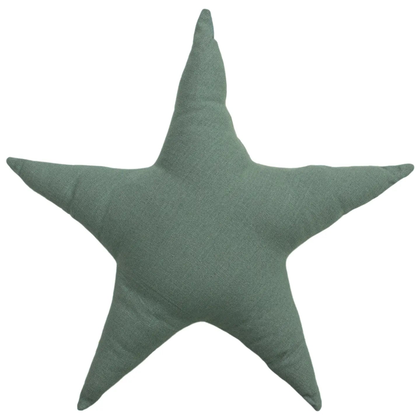 Printed Star Cushion Mustard/Grey