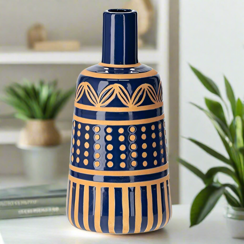 Blue Ceramic Vase