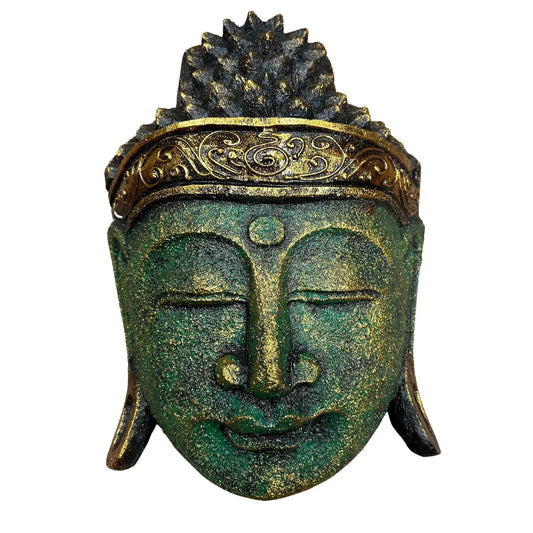 decorative buddha head green