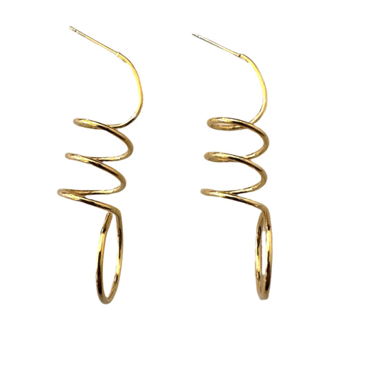 Stainless Steel  Earrings circular pendant 