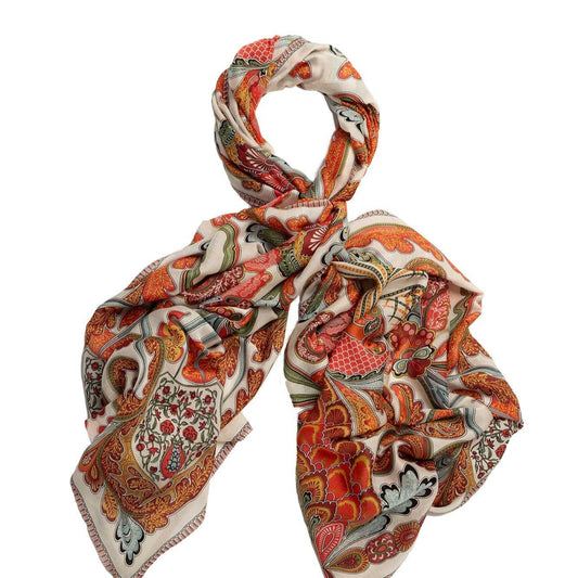 Fiesta Orange Scarf - One Hundred Stars