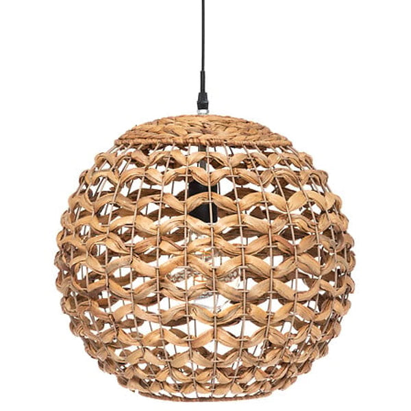 Hyacinth hanging lamp natural sand D38, beige