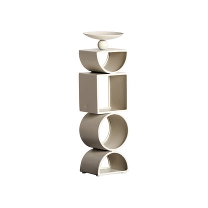 abstract shaped candle holder