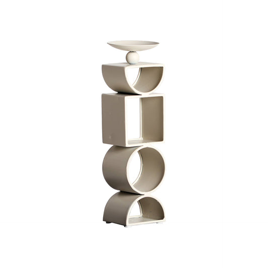 abstract shaped candle holder