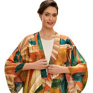 Painted Palms Kimono Jacket powder