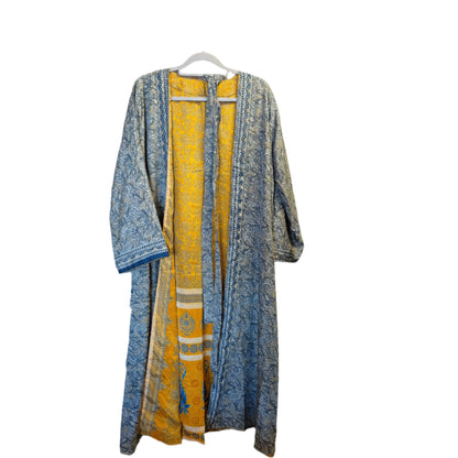 Silk Kimono Reversible multicoloured