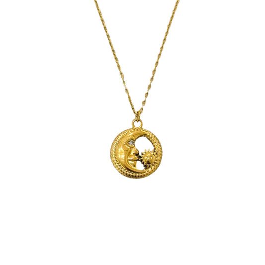 sun and moon necklace pendant