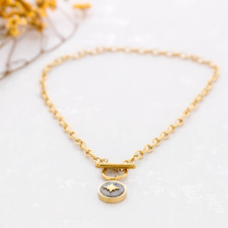 Steel Medal Necklace