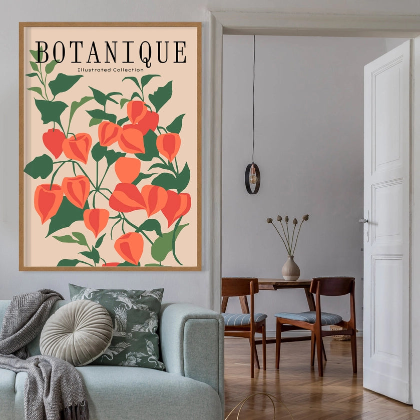 Botanique Ilustrated Floral Unframed Print