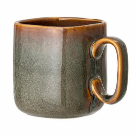 stoneware mug brown tones
