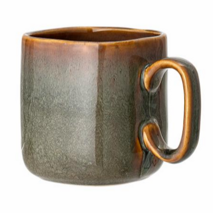 stoneware mug brown tones