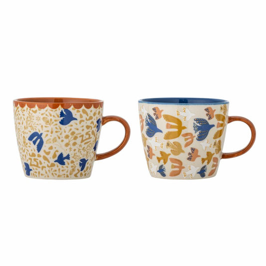 cup with bird motif 