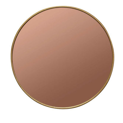 Round Mirror Antique Gold