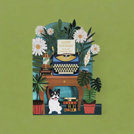 Original paper cut card - AL253