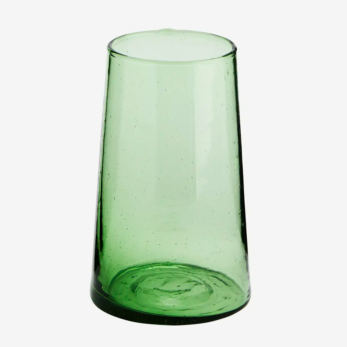 Beldi drinking glass D:7 x12 cm / 30 cl  Recycled glass - Green