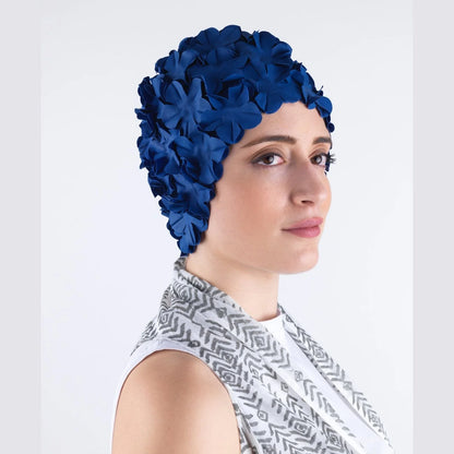 Swimming hats with flowers all over